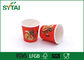 Images de caractère tasse de papier rouge imprimée 2,5 par onces avec le papier de catégorie comestible fournisseur